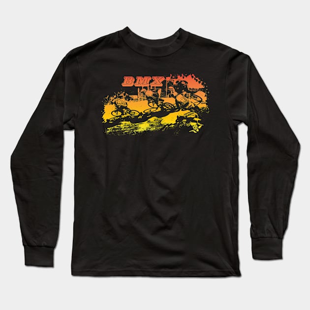 bmx Long Sleeve T-Shirt by rickylabellevie